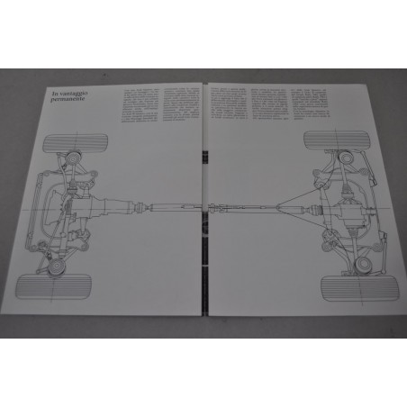 PROSPEKT BROCHURE DEPLIANT LA NUOVA AUDI 90 QUATTRO 4 PAGINE 10/84 BUONO