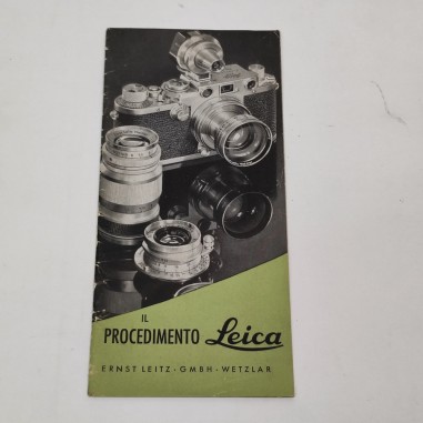 Catalogo Leica Il procedimento Leica Listino Photo N. 8366 VII 1952