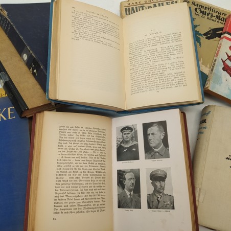 Lotto di 11 libri aviazione WWI principalmente tedesca