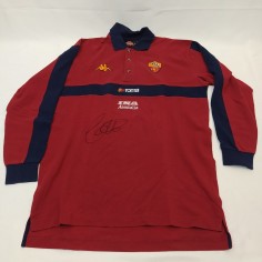 Polo maniche lunghe AS Roma con autografo possibile Totti