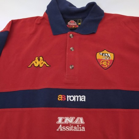 Polo maniche lunghe AS Roma con autografo possibile Totti