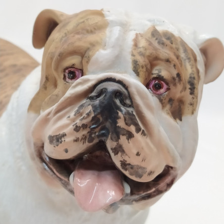 Lotto di 4 cani in ceramica porcellana Spagnola Martinu