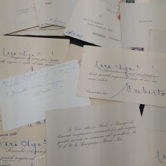 Lotto biglietti di auguri firmati Umberto II di Savoia 2