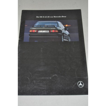 PROSPEKT BROCHURE DEPLIANT MERCEDES BENZ DER 190 E 2.5-16 GERMAN TEXT OTTIMO