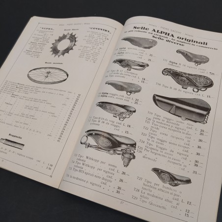 Velocipedi Accessori Sport  Piero Sacchi Catalogo 1932