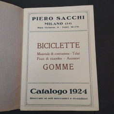 Velocipedi Accessori Gomme Piero Sacchi Catalogo 1924 2