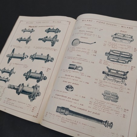 Velocipedi Accessori Gomme Piero Sacchi Catalogo 1924