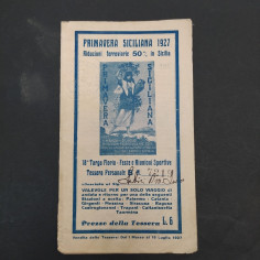 Lotto di 2 tessere ferroviarie Primavera siciliana 1927 e 1931 2
