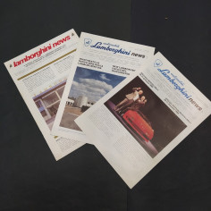 Lotto di 3 riviste Lamborghini News 1990 e 1991