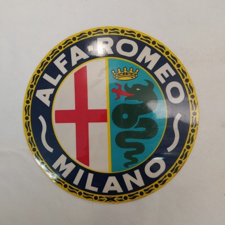 Adesivo tondo Alfa Romeo d. 19 cm