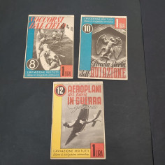Lotto di 3 volumi L'aviazione per Tutti anno 1941