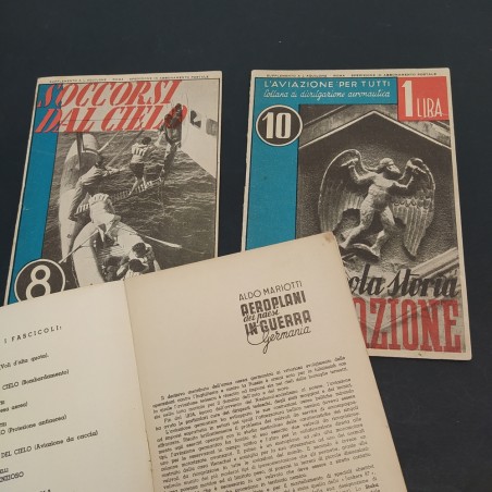 Lotto di 3 volumi L'aviazione per Tutti anno 1941