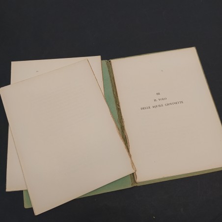 Volumetto Il volo con dedica dell'aviatore al Quadrumviro De Vecchi 1932