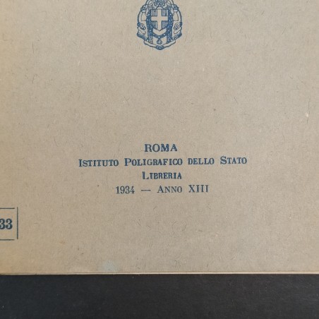 Libretto Riconoscimento Giuridico di Federazioni Nazionali Fasciste … 1934