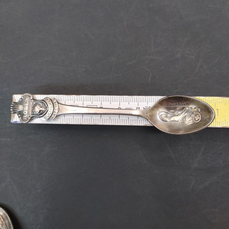 Lotto di 15 cucchiaini da caffè Rolex Bucherer Watches Lucerne l. 10,5 cm