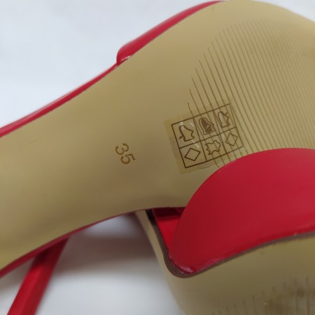 Scarpe donna decolletè Guess in pelle rossa n° 35 nuove