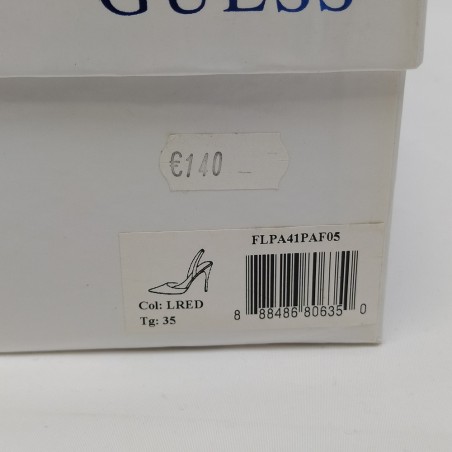 Scarpe donna decolletè Guess in pelle rossa n° 35 nuove