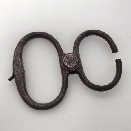 Antiche manette inglesi chiusura a scatto
