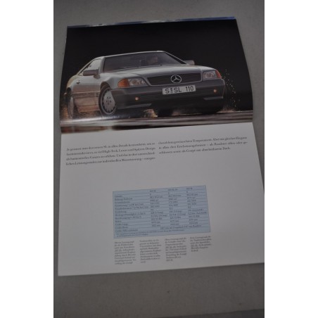 PROSPEKT BROCHURE DEPLIANT MERCEDES BENZ PROFLE DER NEUE SL PROGRAMM TEDESCO