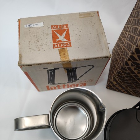 Lotto di accessori tavola Alessi ex negozio lattiera formaggera vaso e ciotole