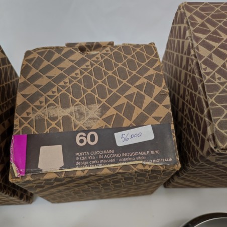 Lotto di accessori tavola Alessi ex negozio lattiera formaggera vaso e ciotole