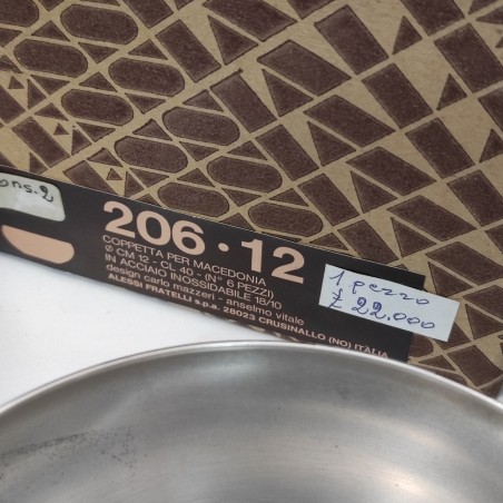 Lotto di accessori tavola Alessi ex negozio lattiera formaggera vaso e ciotole