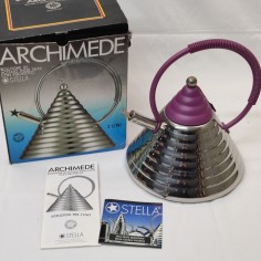Archimede bollitore teiera in accaiio inox con fischietto Stella