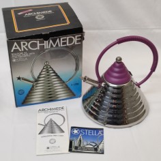 Archimede bollitore teiera in accaiio inox con fischietto Stella 2