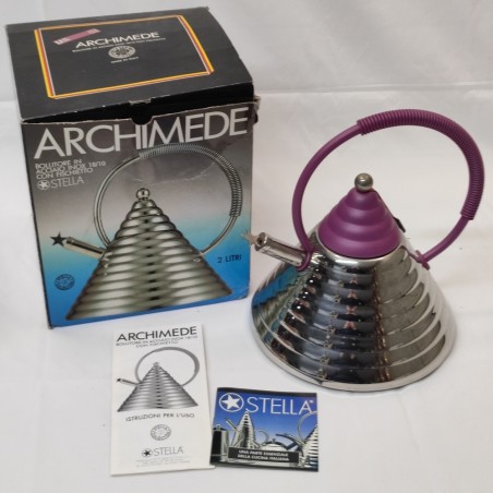 Archimede bollitore teiera in accaiio inox con fischietto Stella