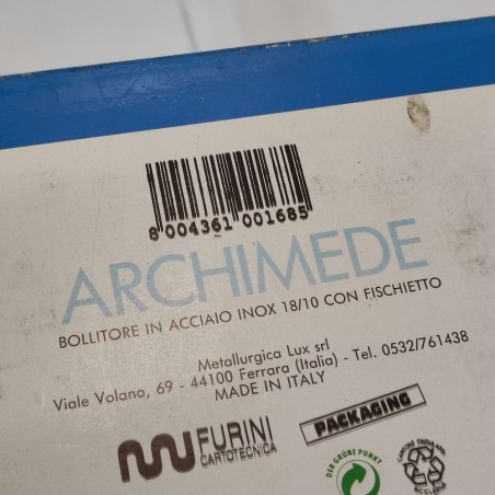 Archimede bollitore teiera in accaiio inox con fischietto Stella
