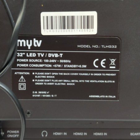 Televisore MyTv 32" TLHG32 con decoder e telecomandi usato