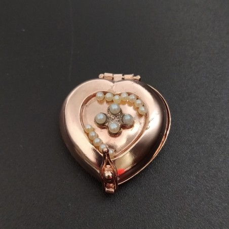7x  piccole scatoline contenitori bagnati oro rosso 18 kt marca AMD