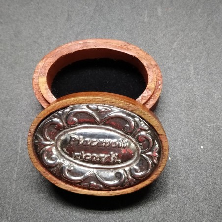 Lotto di 14 scatoline piccole in legno e argento piccole