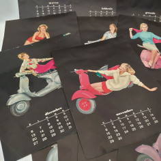 Calendario Vespa 1959 12 pagine non rilegate 2