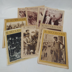Lotto di 7 numeri rivista Il Secolo XX anno 1932 + 2 copertine