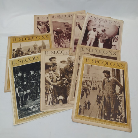 Lotto di 7 numeri rivista Il Secolo XX anno 1932 + 2 copertine