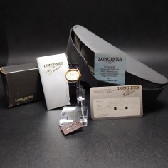 Orologio Longines donna cassa quadrata 22 mm colore oro mov. meccanico inusato