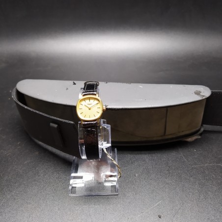 Orologio Longines donna cassa quadrata 22 mm colore oro mov. meccanico inusato