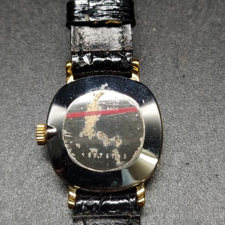Orologio Longines donna cassa quadrata 22 mm colore oro mov. meccanico inusato
