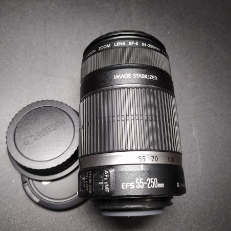 Obiettivo zoom Canon EF-S Lens 55-250 mm 1:4-5.6 58 mm usato