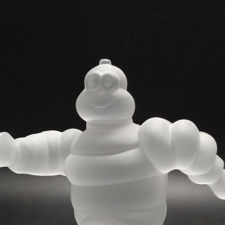 Statuetta Bibendum Michelin in cristallo smarigliato Bib Trophee integra