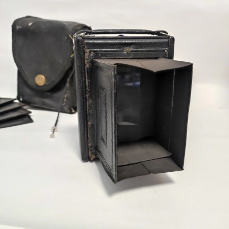 Macchina fotografica Folding AGC con custodia e porta lastre