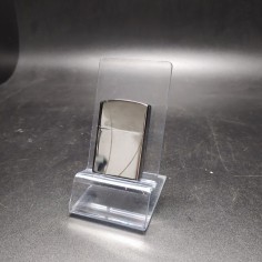 Acendino da tasca tipo Zippo acciaio cromato liscio nuovo