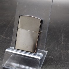 Acendino da tasca tipo Zippo acciaio cromato liscio nuovo 2