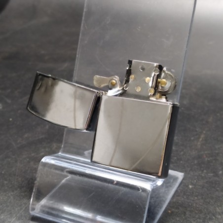 Acendino da tasca tipo Zippo acciaio cromato liscio nuovo
