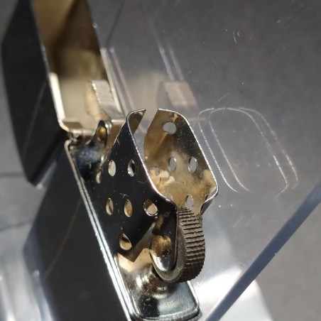 Acendino da tasca tipo Zippo acciaio cromato liscio nuovo