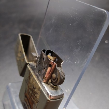 Accendino da tasca originale Zippo Nave scuola Amerigo Vespucci usato
