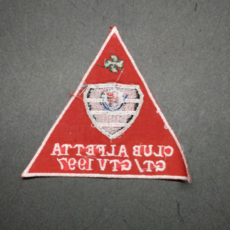 Toppa triangolare patch Alfa Romeo Club Alfetta GT/GTV 1997 nuova
