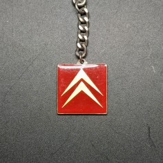 Portachiavi Citroen smalti rossi e oro vintage 2