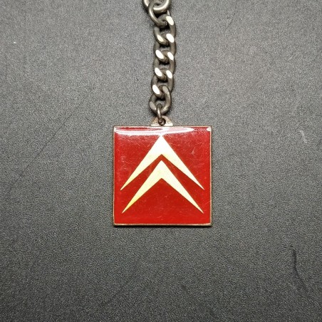 Portachiavi Citroen smalti rossi e oro vintage